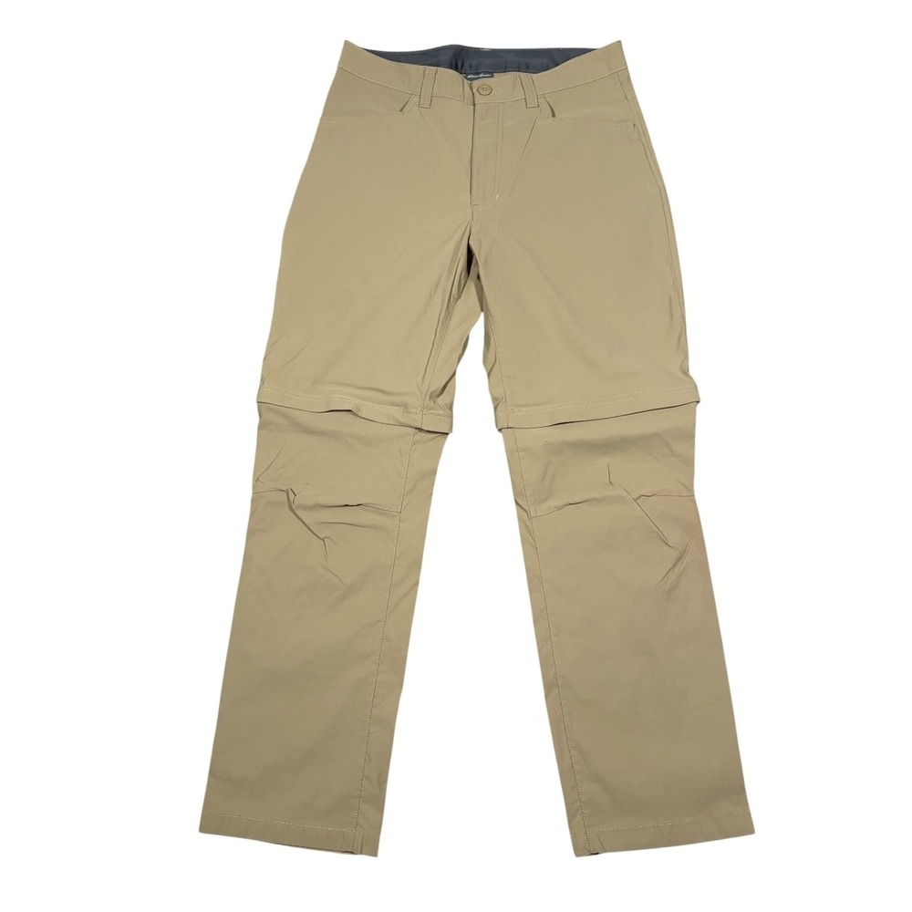 Eddie Bauer Convertible Tech Pants Mens 31x29 Zip Off Nylon Stretch Hiking Trail
